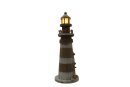 Leuchtturm klein, m. LED/Timer, Holz, 13,5x13,5x39cm