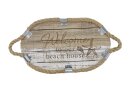 Tablett maritim klein, Holz, 32x19x3,5cm