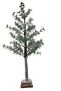Baum beschneit, 105cm, mit LED, Kunststoff