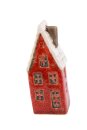 Haus rot klein, 2-sort, Keramik, 4,2x3,2x10,4cm